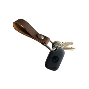 New Tile Pro with Full Grain Leather Key Fob